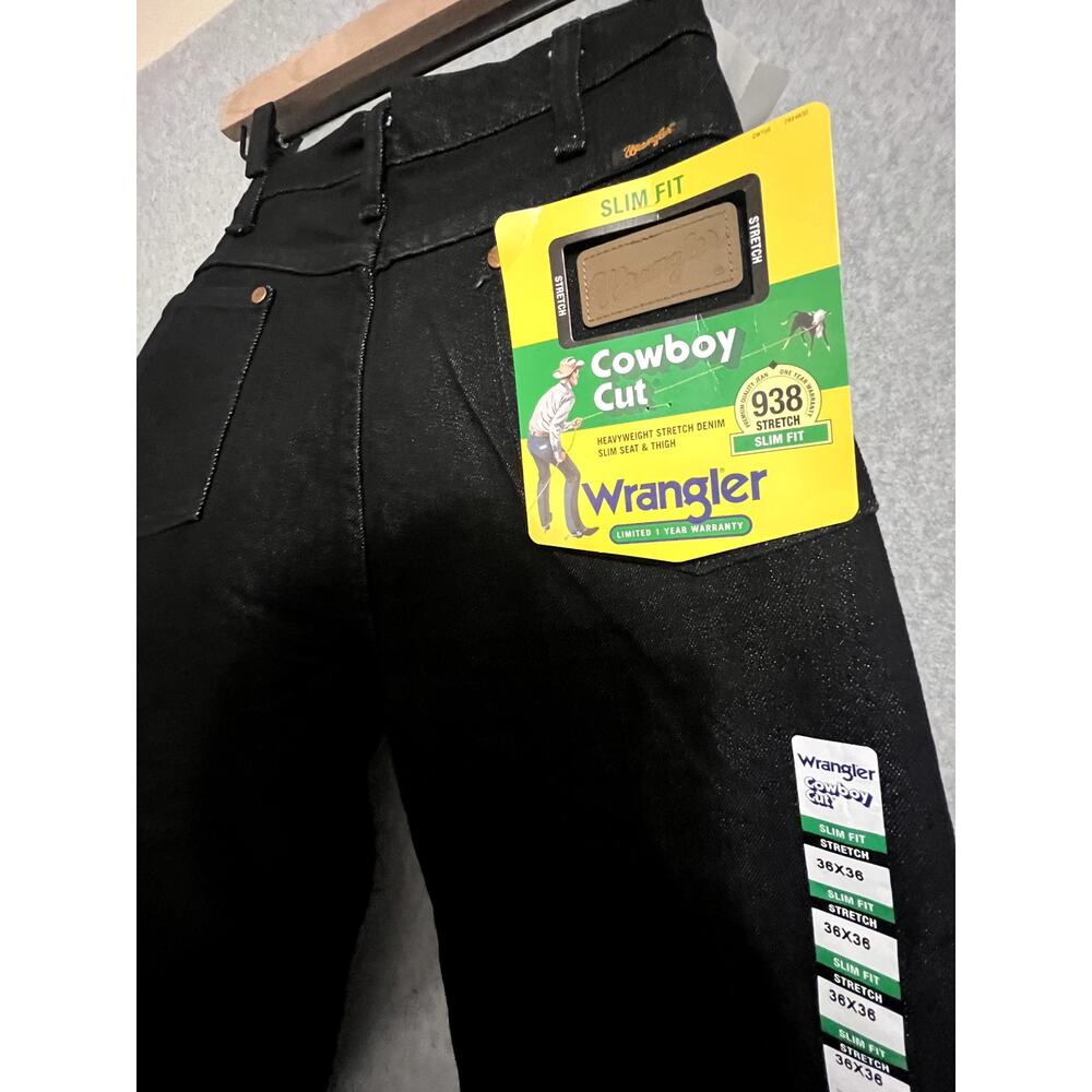 Wrangler Mens Black Cowboy Cut 938BLK 36X36